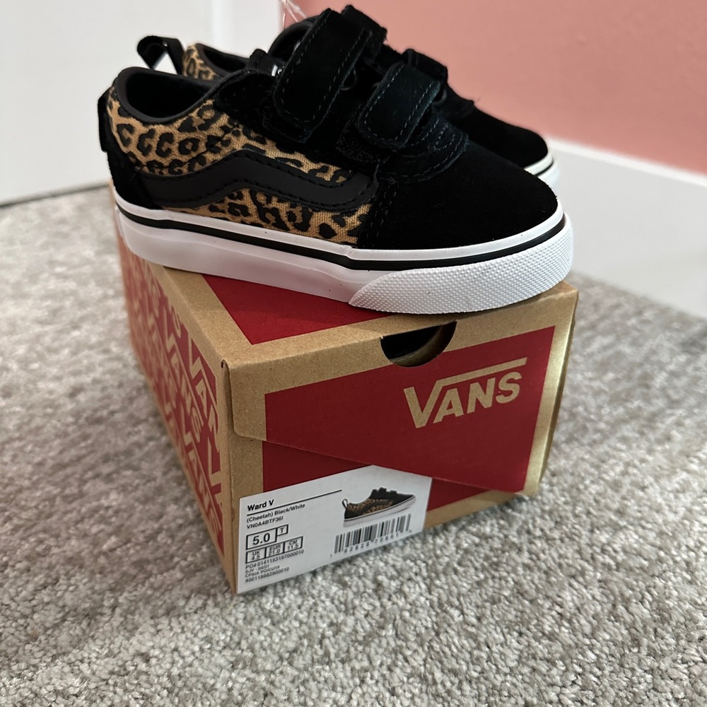 Vans baby shoes ward v cheetah